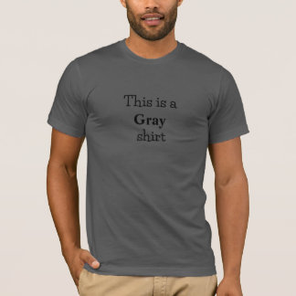 T-shirt couleur gris gras gras gras gras