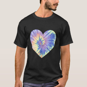 T-shirt Couleur Heureuse Sainte-Valentin Teinture Art sur