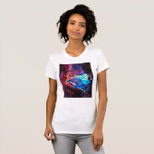 T-shirt Couleur impressionnante Composite Star Nebula (Devant entier)