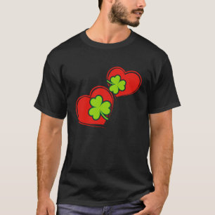 T-shirt Couleur Irlandaise Saint Patrick Amoureux J'Aime