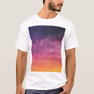 T-shirt Couleur magique : Enchantant Arrière - plan Sky.
