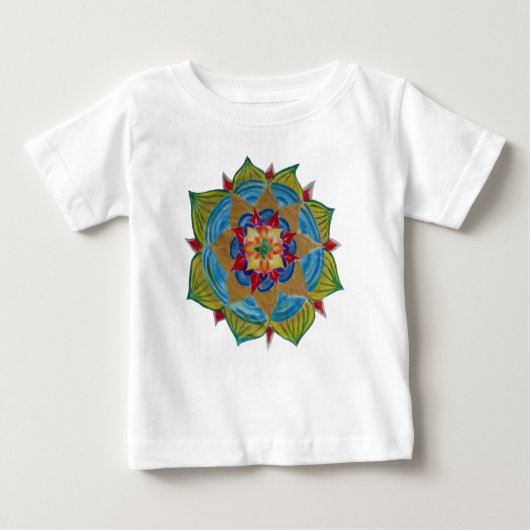 T-shirt couleur Mandala Baby Fine Jersey (Devant)