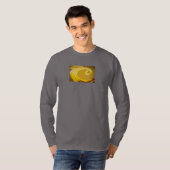T-Shirt couleur or queue de dragon (Devant entier)