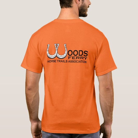 T-shirt couleur orange (Dos)