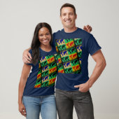 T-shirt couleur pop art World Maps (Unisexe)
