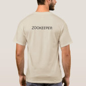 T-Shirt couleur sable de soigneur de zoo (Dos)