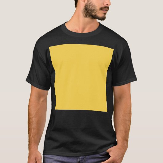 T-shirt Couleur solide jaune tropicale (Devant)