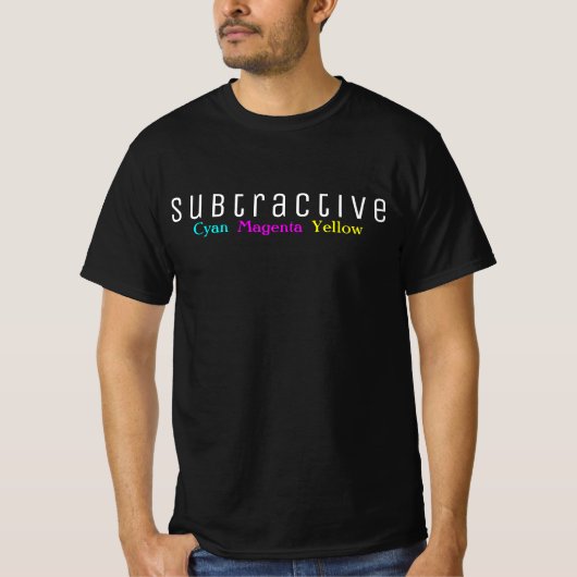 T-shirt couleur soustractive (Devant)