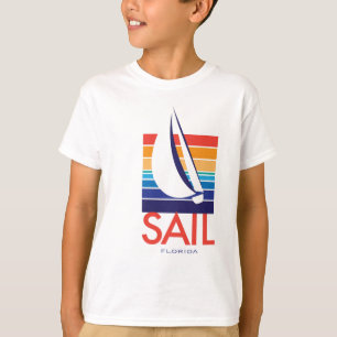T-shirt Couleur Square_SAIL la Floride de bateau