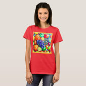 T-shirt Couleur vibrante des fruits. Commandez dès mainten (Devant entier)