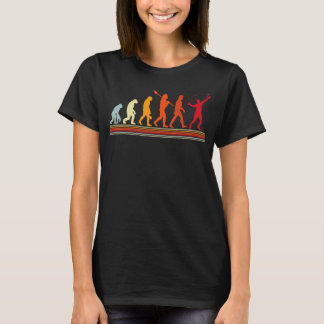 T-shirt Couleur Vintage rétro de l'évolution du joueur de