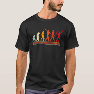 T-shirt Couleur Vintage rétro de l'évolution du joueur de