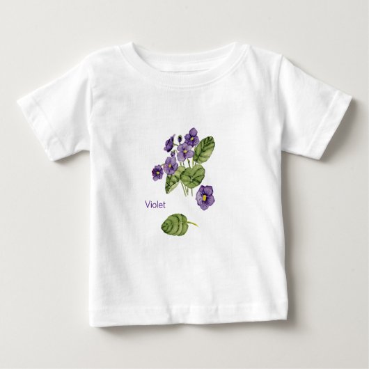 T-shirt couleur violet violet (Devant)