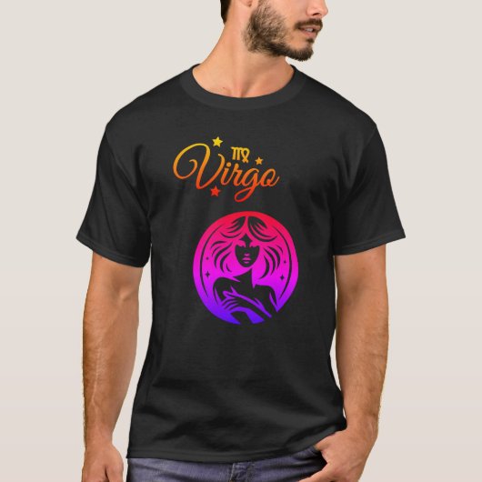 T-shirt couleur "virgo" (Devant)