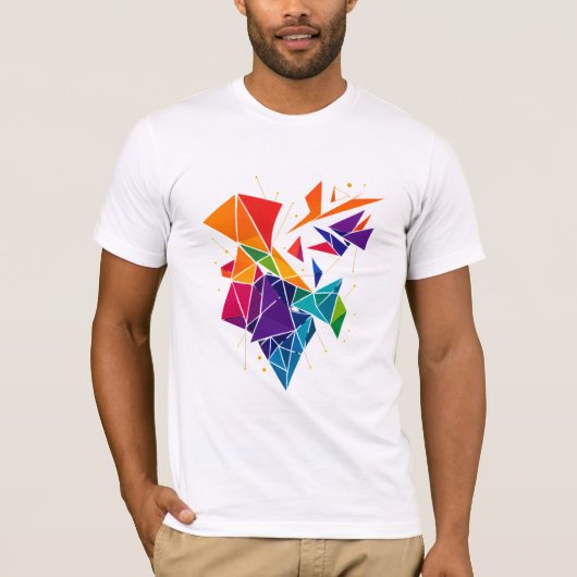 T-shirt couleurs à la mode (Devant)