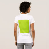 T-shirt Couleurs à la mode au néon lumineuses de vert de (Dos entier)