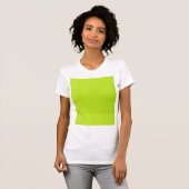 T-shirt Couleurs à la mode au néon lumineuses de vert de (Devant entier)