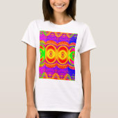 T-shirt Couleurs Abstraites lumineuses (Devant)