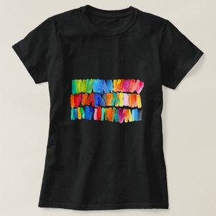 T-shirt Couleurs abstraites modernes couleur anti-émeute c