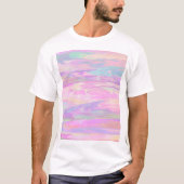 T-shirt Couleurs arc-en-ciel iridescentes holographiques (Devant)
