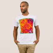 T-shirt Couleurs Audacieuses Design Abstrait (Devant entier)