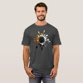 T-shirt Couleurs Awesome Bear Pride Splash et Patte d'Ours (Devant entier)