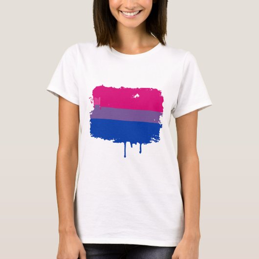 T-shirt Couleurs bisexuelles de fierté (Devant)