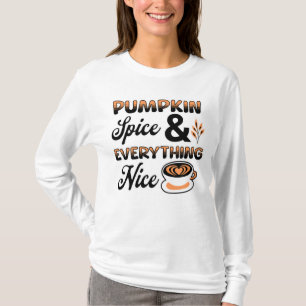T-shirt Couleurs d'Automne Épice de Citrouille et Tout C