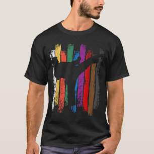 T-shirt Couleurs de ceinture de karaté Silhouette