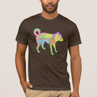 T-shirt Couleurs de CHIEN, BÂTON