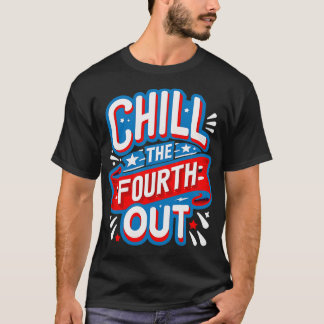 T-shirt couleurs de confort graphique 4 juillet quatrième