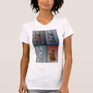 T-shirt Couleurs de dobermann