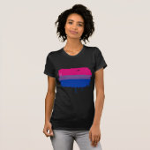 T-shirt Couleurs de fierté bisexuelle (Devant entier)