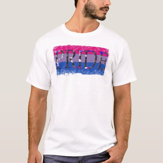 T-shirt Couleurs de fierté de Bi (Devant)