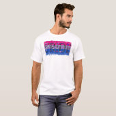 T-shirt Couleurs de fierté de Bi (Devant entier)