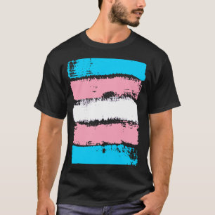 T-shirt Couleurs de fierté transgenre LGBTQ+ Stripes de pe