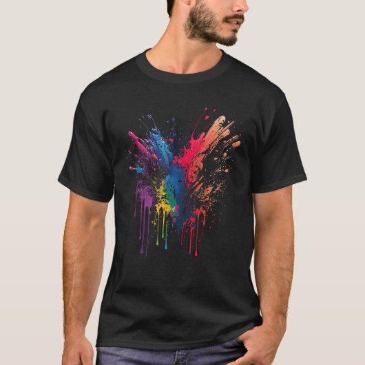 T-shirt Couleurs de l'art éclatant blanc (Devant)