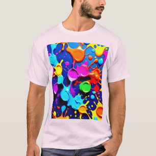 T-shirt Couleurs de néon explosifs dans l'art Abstrait