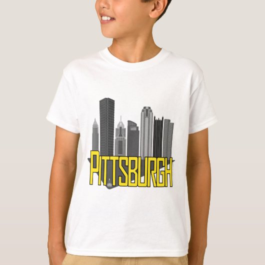 T-shirt Couleurs de ville de Pittsburgh (Devant)