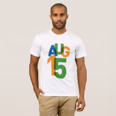 T-shirt Couleurs du 15 août (Devant entier)