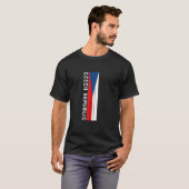 T-shirt Couleurs du drapeau de la République tchèque (Devant entier)