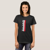 T-shirt Couleurs du drapeau de Malte (Devant entier)