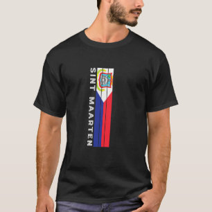 T-shirt Couleurs du drapeau de Saint-Martin