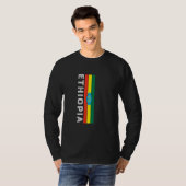T-shirt Couleurs du drapeau éthiopien (Devant entier)