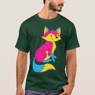T-shirt Couleurs du drapeau Fox Pride Pansexual I