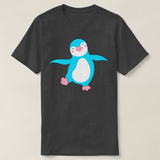 T-shirt Couleurs du drapeau transversal Pride de pingouin (Design devant)