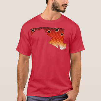 T-shirt Couleurs du sébaste du Maryland Tambour rouge coul