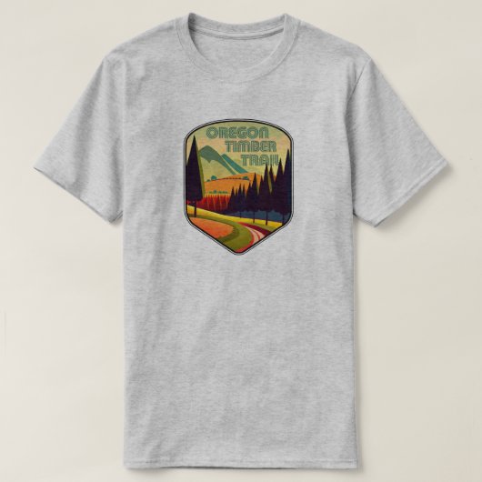 T-shirt Couleurs du sentier du bois de l'Oregon (Design devant)