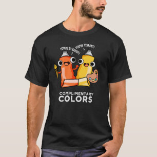T-shirt Couleurs gratuites Funny Paint Pun Dark BG
