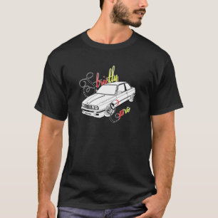 T-shirt Couleurs noires strictement euro de BMW E30 DTM